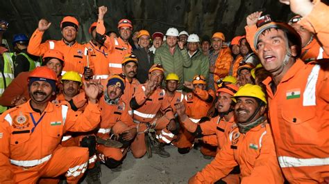 41 workers freed from tunnel in India after 17 days